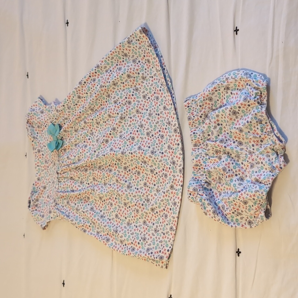 Floral Dress with matching bloomers